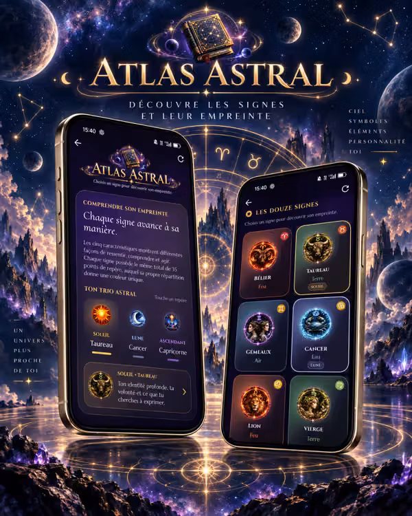 Aperçu visuel de l'Atlas astral de Cycleborn